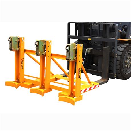 叉車(chē)專(zhuān)用輕型單鷹嘴三油桶夾具DG1080A